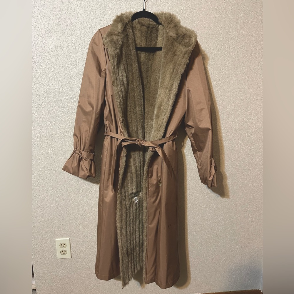 1970’s Pennel Et Flipo Women’s Fur Lined Trench Coat